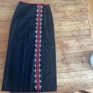 Long Wool Skirt
